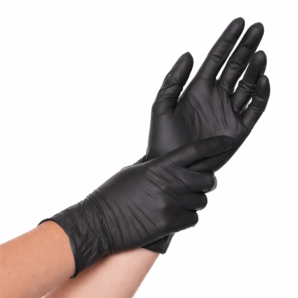 TPE Einmal-Handschuhe, Farbe: Schwarz, Größe: S, 1 Karton à 10 x 200 Stück