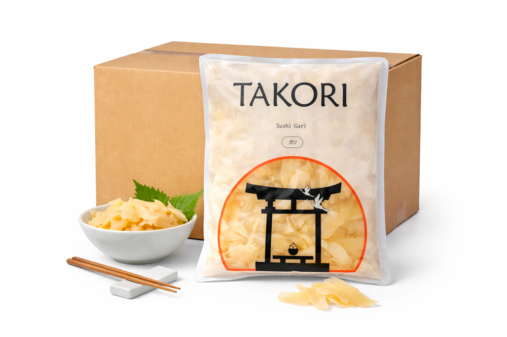 Takori - Ingwer Gari, Weiß, 1 Karton à 10 x 1 kg Pack