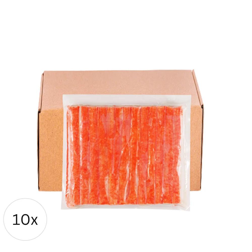 Blue - Surimi Maki Sticks, XL Orange, 1 Karton à 10 x 1 kg