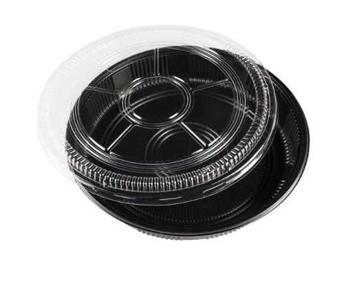 Sushi Box Party Rund L + Deckel, 1 Karton à 50 Stück