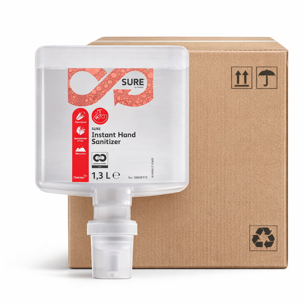 Diversey - SURE Instant Hand Sanitizer, 1 Karton à 4 x 1,3 Liter