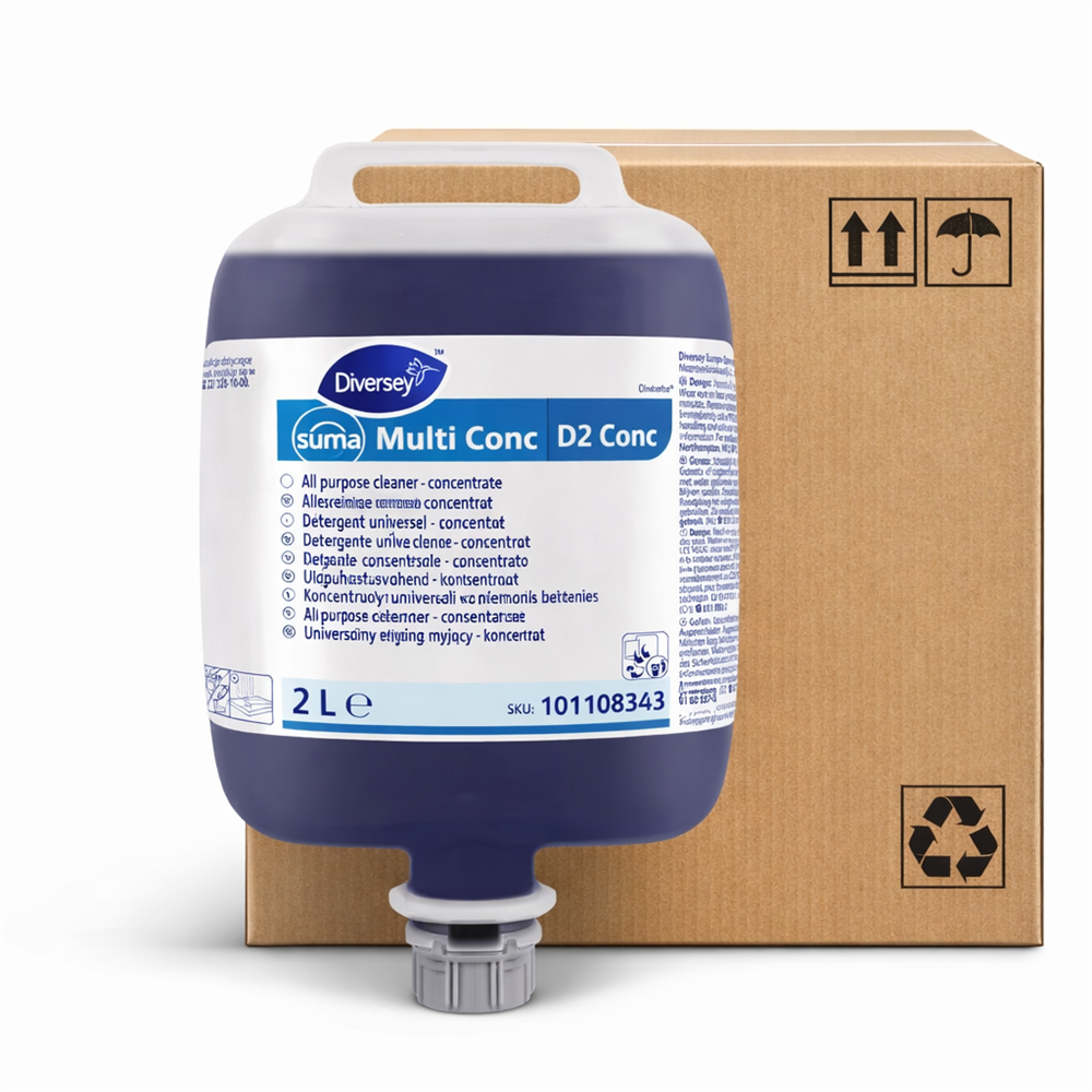 Diversey - Suma Multi-conc D2 conc Divermite, 1 Karton à 3 x 2 Liter