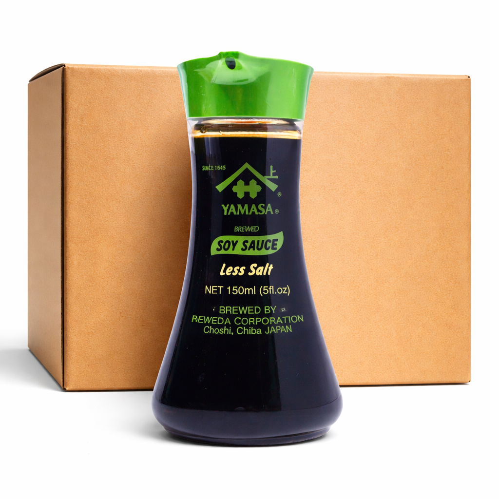 Yamasa - Soja Sauce dunkel, salzarm, Tischflasche, 1 Karton à 12 x 150 ml Flasche