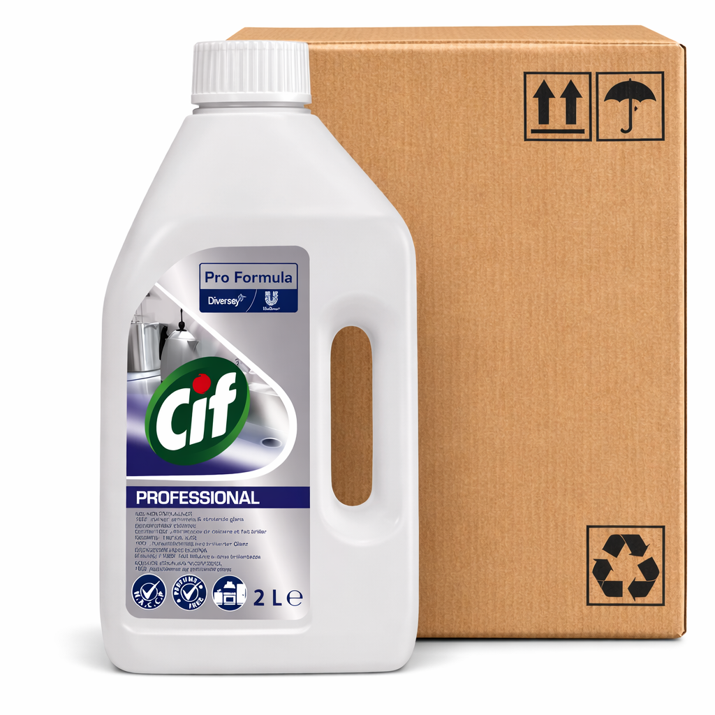 Diversey - Cif Professional Küchen-Entkalker, 1 Karton à 6 x 2 Liter